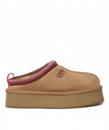 Pantofole con piattaforma marrone UGG Tashie da donna