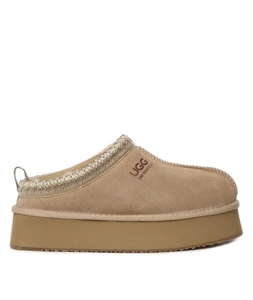 Ciabatte UGG Tashie da donna con plateau color sabbia