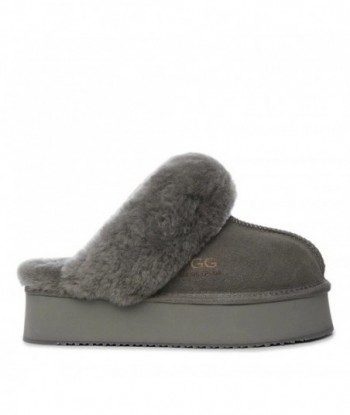 UGG Ultimate Platform Scuff, pantofola con plateau grigia da donna