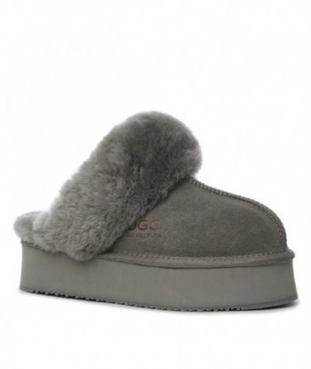 UGG Ultimate Platform Scuff, pantofola con plateau grigia da donna