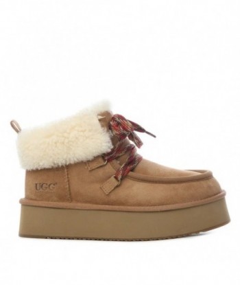 Stivali UGG Premium Puffy Lace Platform - Marrone