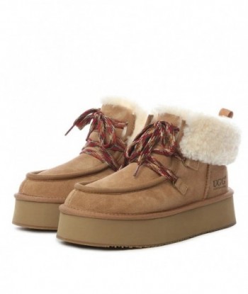 Stivali UGG Premium Puffy Lace Platform - Marrone