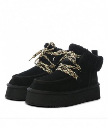 Stivali UGG Premium Puffy Lace Platform - Nero