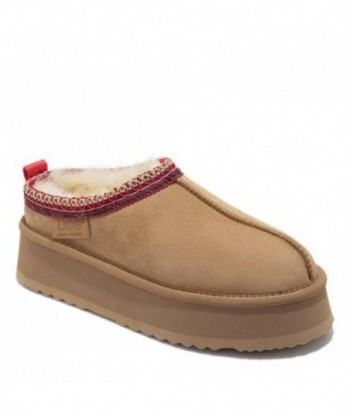 Ciabatte UGG Premium Tassie con plateau, marrone chiaro