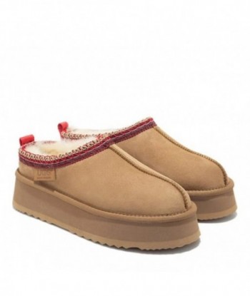 Ciabatte UGG Premium Tassie con plateau, marrone chiaro