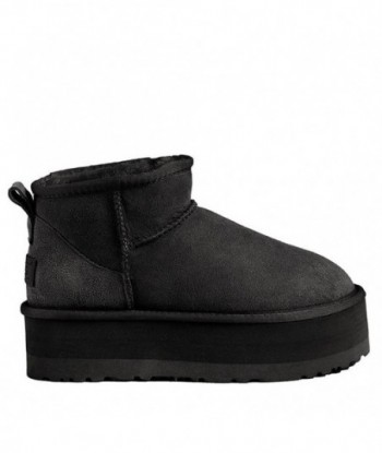 Scarpe UGG super mini classiche con plateau supremo, nere