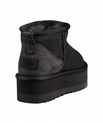 Scarpe UGG super mini classiche con plateau supremo, nere