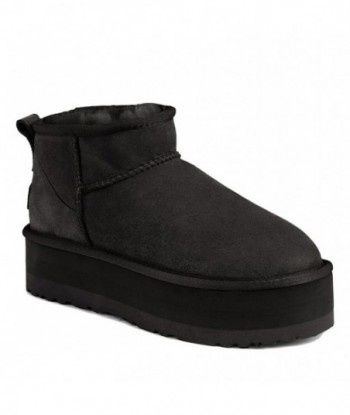 Scarpe UGG super mini classiche con plateau supremo, nere