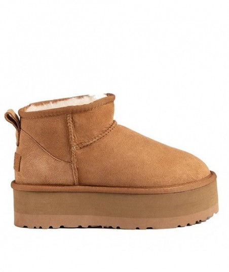 Scarpe UGG Ultra Mini Classic Supreme con plateau, marrone