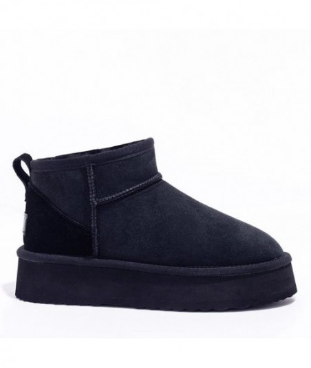 UGG Boot Store stivali neri super mini con plateau