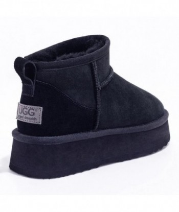 UGG Boot Store stivali neri super mini con plateau