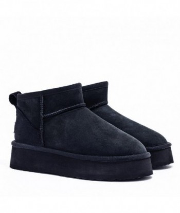 UGG Boot Store stivali neri super mini con plateau