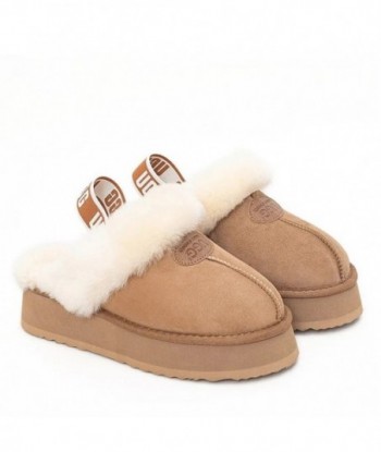 Pantofole UGG Premium morbide e resistenti all'usura con suola spessa - marroni