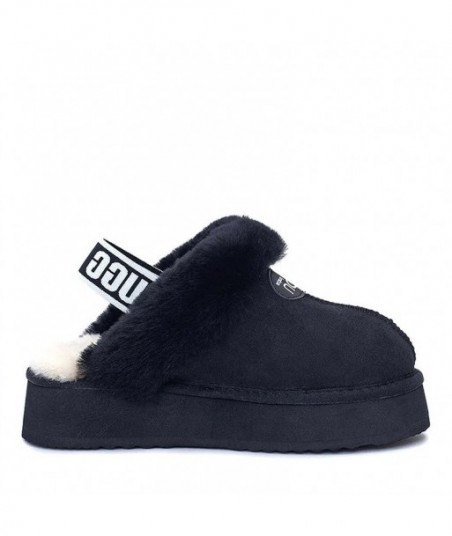 Pantofole UGG Premium con suola spessa, soffici e resistenti all'usura - Nere