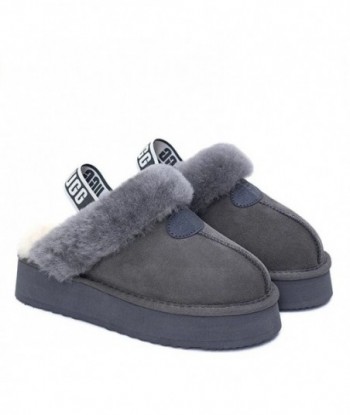 UGG Premium Platform Fluffy Scuff - Grigio