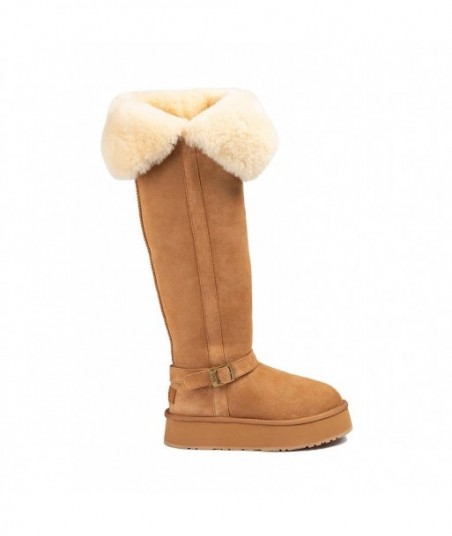 Stivaletti stringati con plateau UGG Krisha da donna