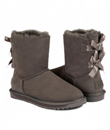 Stivaletti UGG con doppio fiocco - Grigio