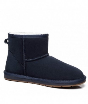 Mini stivaletti UGG Premium in pelle scamosciata da donna - Blu scuro