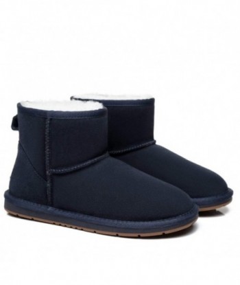 Mini stivaletti UGG Premium in pelle scamosciata da donna - Blu scuro