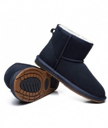 Mini stivaletti UGG Premium in pelle scamosciata da donna - Blu scuro