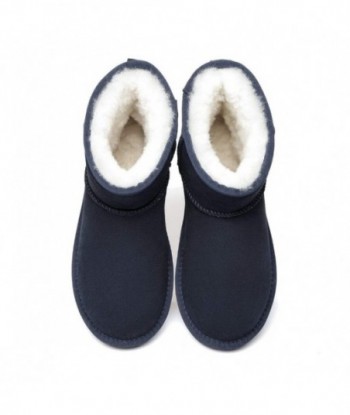 Mini stivaletti UGG Premium in pelle scamosciata da donna - Blu scuro