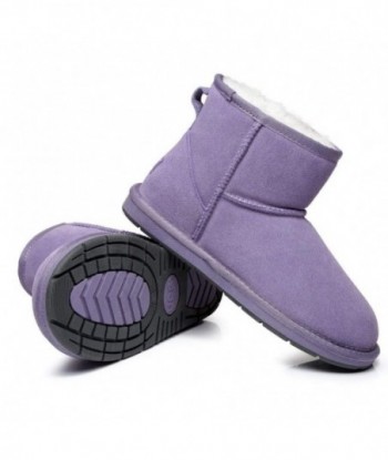 Mini stivaletti UGG Premium in pelle scamosciata da donna - Viola