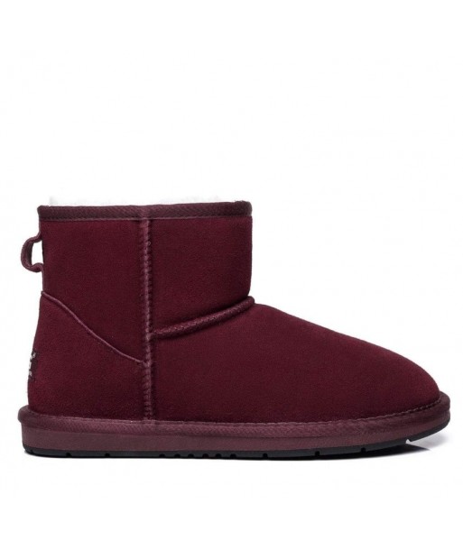 Mini stivaletti UGG Premium in pelle scamosciata da donna - Bordeaux