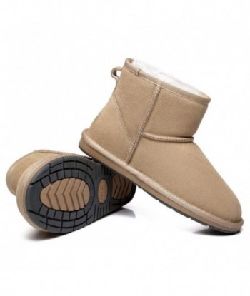 Mini stivaletti UGG Premium in pelle scamosciata da donna - Marrone kaki