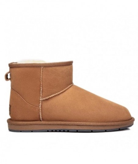 Mini stivali in pelle scamosciata UGG da donna - Marrone