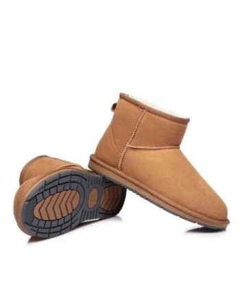 Mini stivali in pelle scamosciata UGG da donna - Marrone