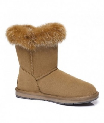 Stivali medi UGG Premium Foxy Rabbit Fur - Marrone