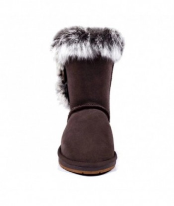 Stivali medi UGG Premium Foxy Rabbit Fur - Cioccolato