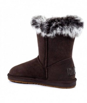 Stivali medi UGG Premium Foxy Rabbit Fur - Cioccolato