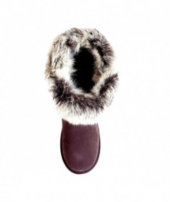 Stivali medi UGG Premium Foxy Rabbit Fur - Cioccolato