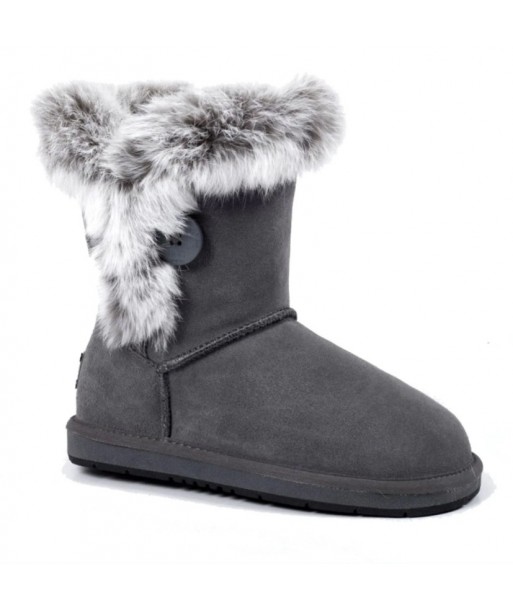 Stivali medi UGG Premium Foxy Rabbit Fur - Grigio