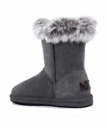 Stivali medi UGG Premium Foxy Rabbit Fur - Grigio