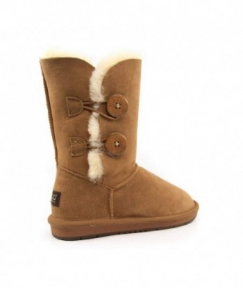 Stivali UGG Premium a 2 bottoni-Marrone