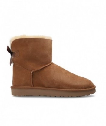 Stivali da neve in pelle scamosciata UGG `W Mini Bailey Bow II`