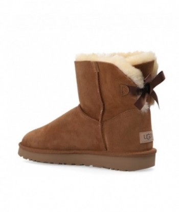 Stivali da neve in pelle scamosciata UGG `W Mini Bailey Bow II`