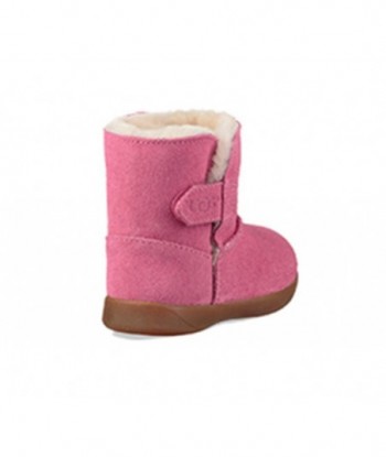 UGG Keelan - Stivali da neve con fodera in pile con velcro rosa