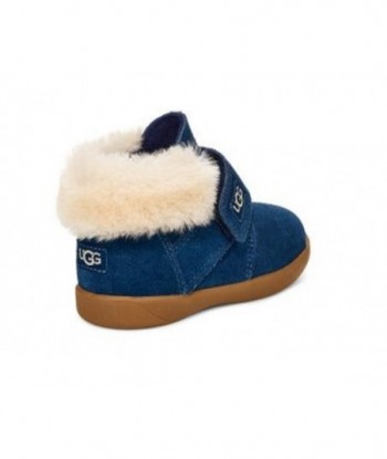 UGG Nolen - Stivaletti pelosi da bambino blu scuro