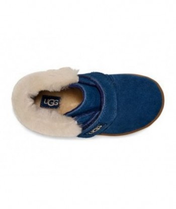 UGG Nolen - Stivaletti pelosi da bambino blu scuro