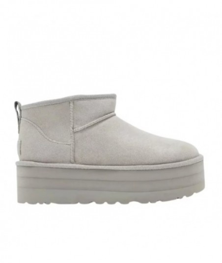 UGG eleganti stivali sigillati con suola spessa grigi