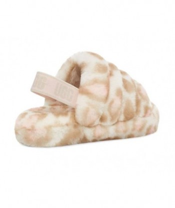 UGG Fluff Yeah Slide Panther Print Slipper ‘White’