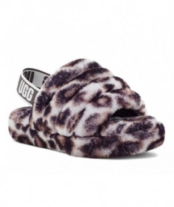 UGG Fluff Yeah Slide Panther Print Slipper ‘Stormy Grey’