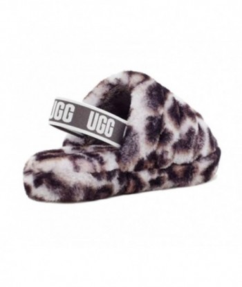 UGG Fluff Yeah Slide Panther Print Slipper ‘Stormy Grey’