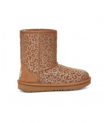 UGG Classic II Glitter Leopard Fleece Lined Brown