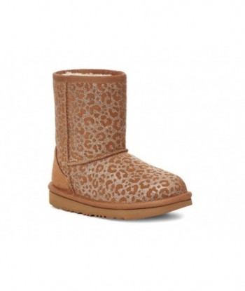 UGG Classic II Glitter Leopard Fleece Lined Brown