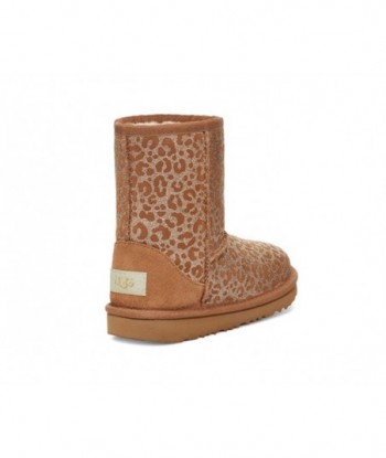 UGG Classic II Glitter Leopard Fleece Lined Brown