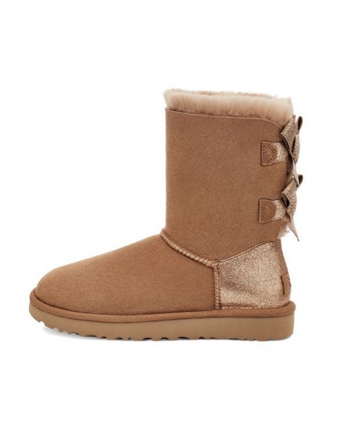 UGG Bailey Bow Glitz Brown ,UGG Doppio fiocco